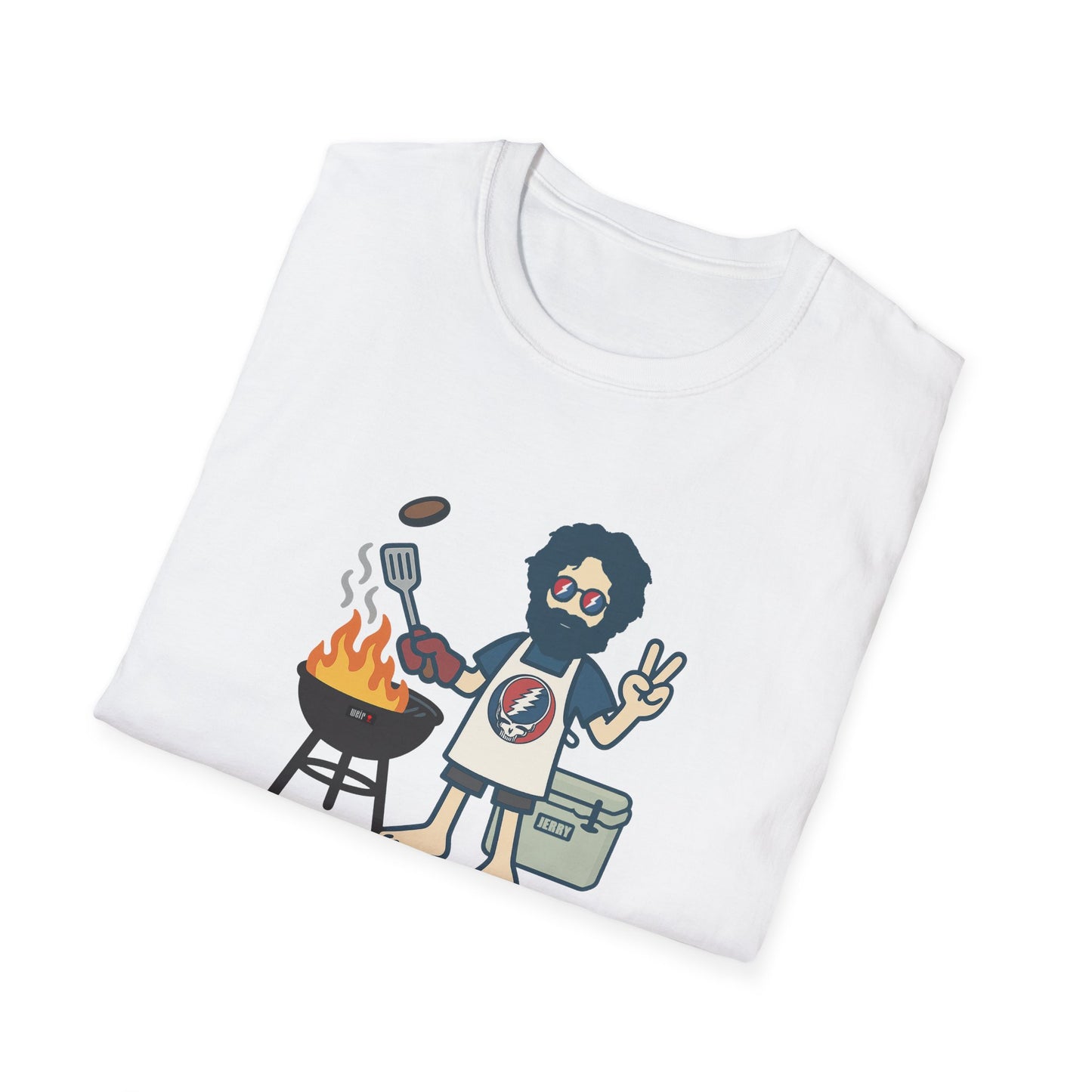 Grillin' Jerry - Life is dead. Grateful Dead TShirt