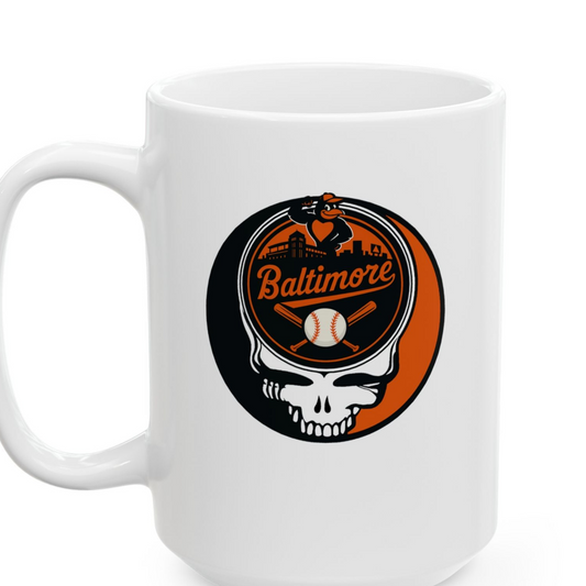 Baltimore Orioles Stealie Ceramic Mug - MLB