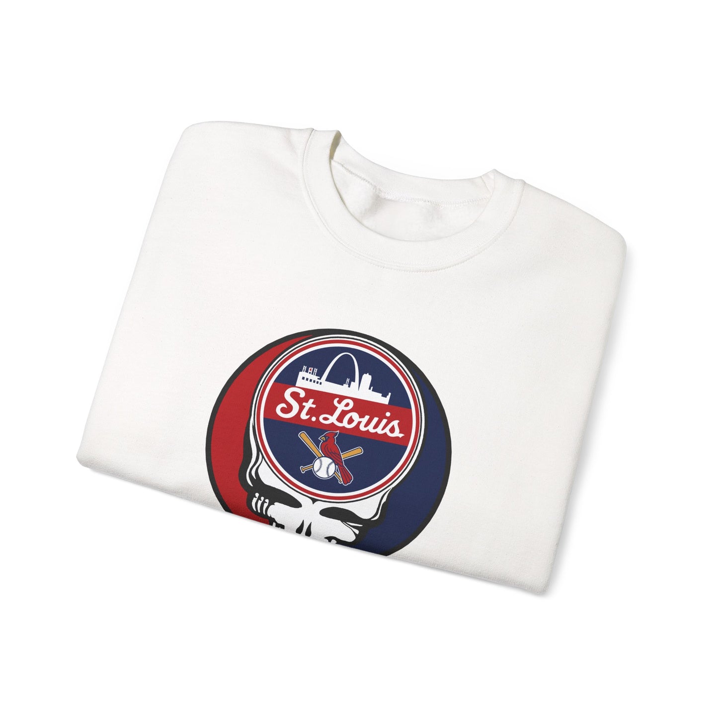 St. Louis Cardinals Stealie Grateful Dead Crewneck Sweatshirt - MLB