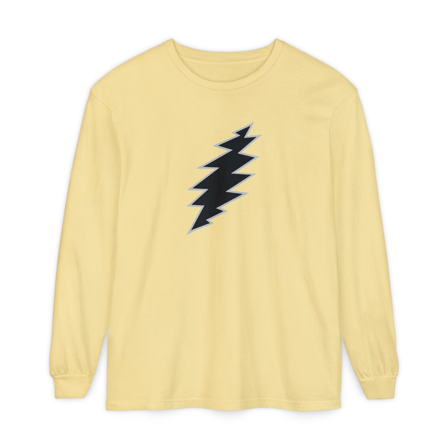 Black Bolt Garment-Dyed Long Sleeve T-Shirt