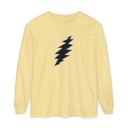Black Bolt Garment-Dyed Long Sleeve T-Shirt