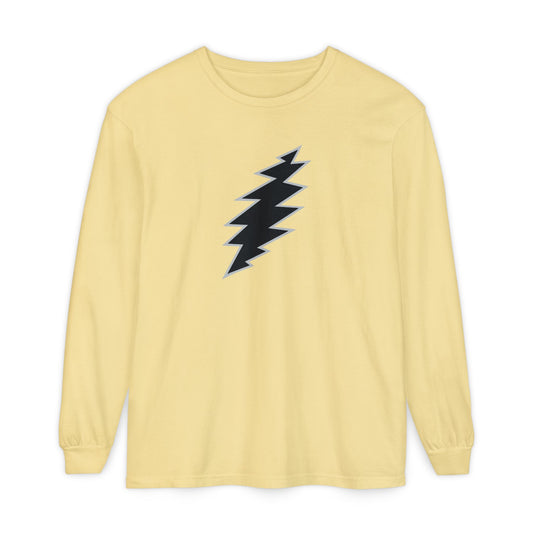 Black Bolt Garment-Dyed Long Sleeve T-Shirt