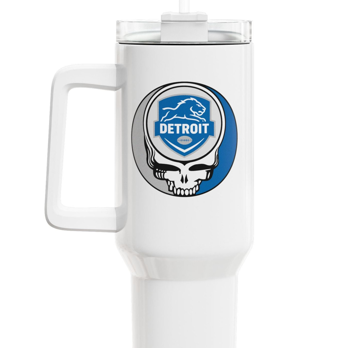 Detroit Football Stealie "Fat Man" Tumbler,  Double Insulated 40oz Travel Mug