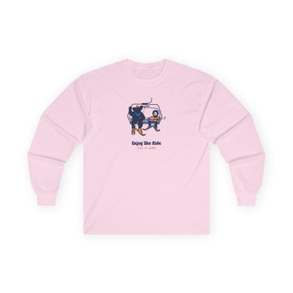 Life is dead. Enjoy the Ride - Jerry and His Best Bear Bud - Grateful Dead Long Sleeve Tee