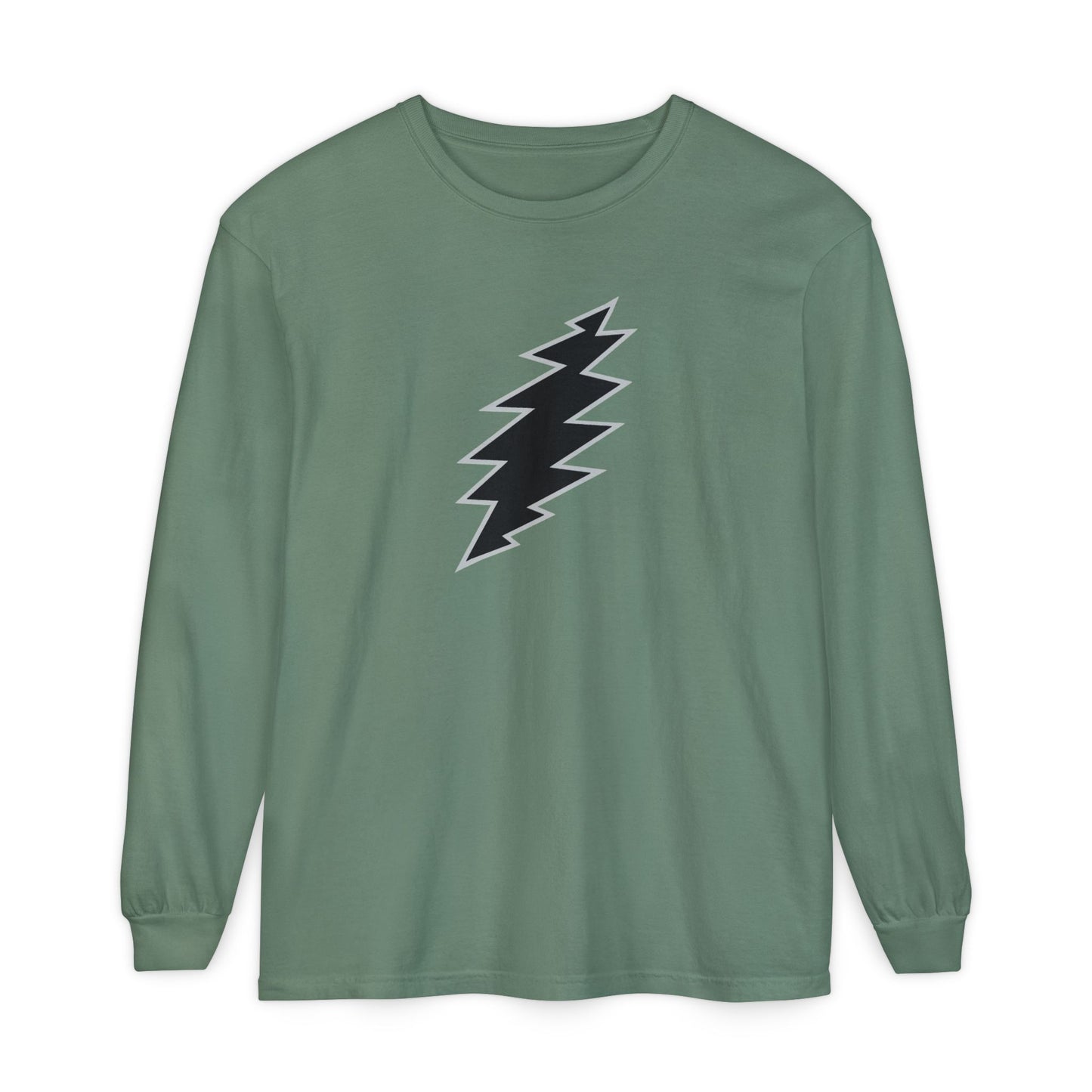 Black Bolt Garment-Dyed Long Sleeve T-Shirt