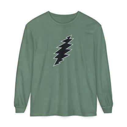 Black Bolt Garment-Dyed Long Sleeve T-Shirt