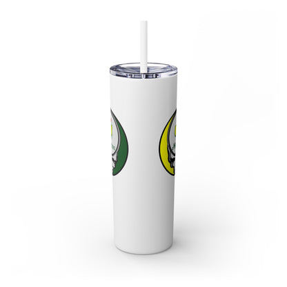 The Masters - Life is dead. Skinny Tumbler with Straw, 20oz