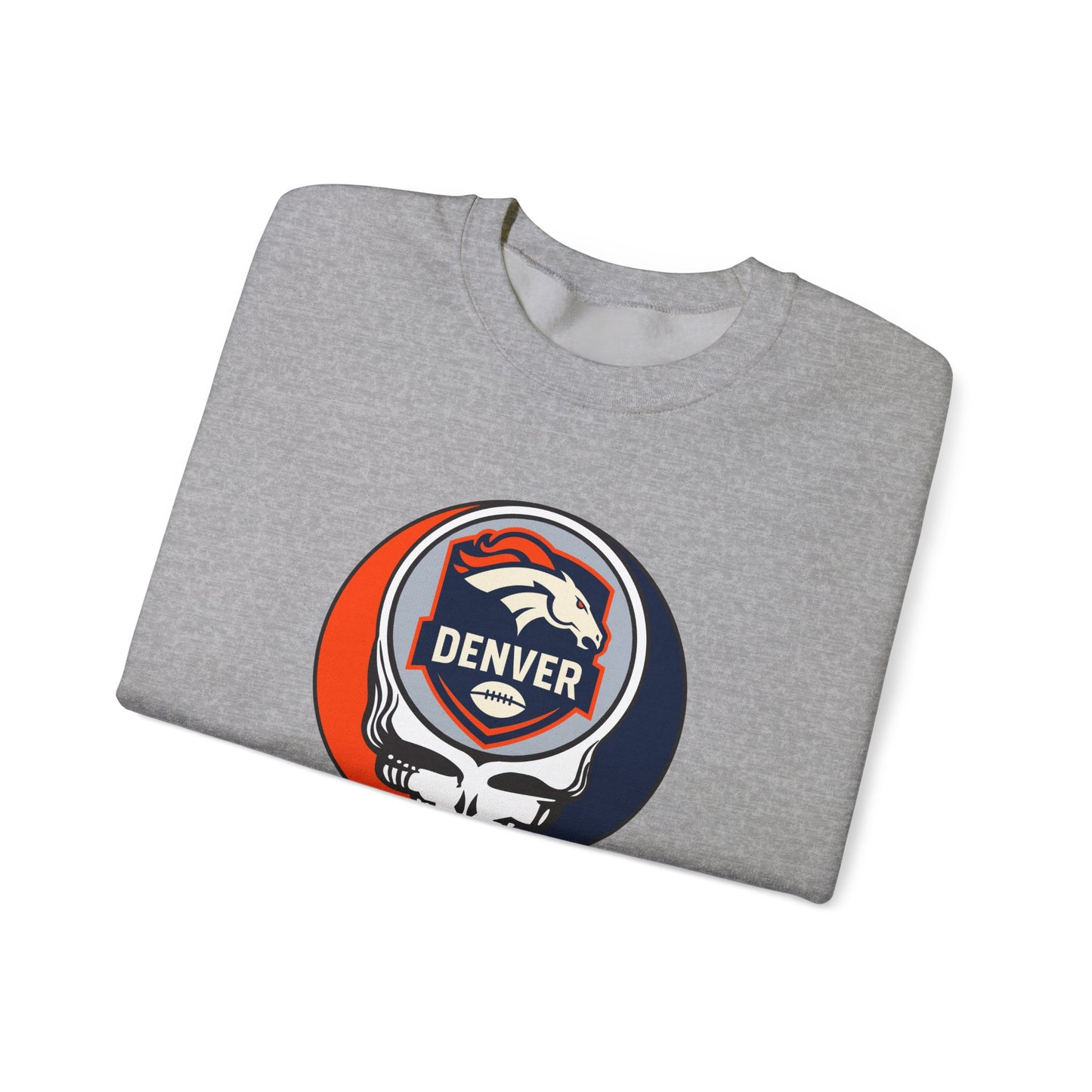 Denver Football Grateful Dead Stealie Crewneck Sweatshirt - NFL