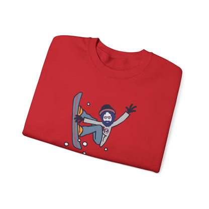Snowboardin' Jerry | Life is dead. Crewneck Sweatshirt