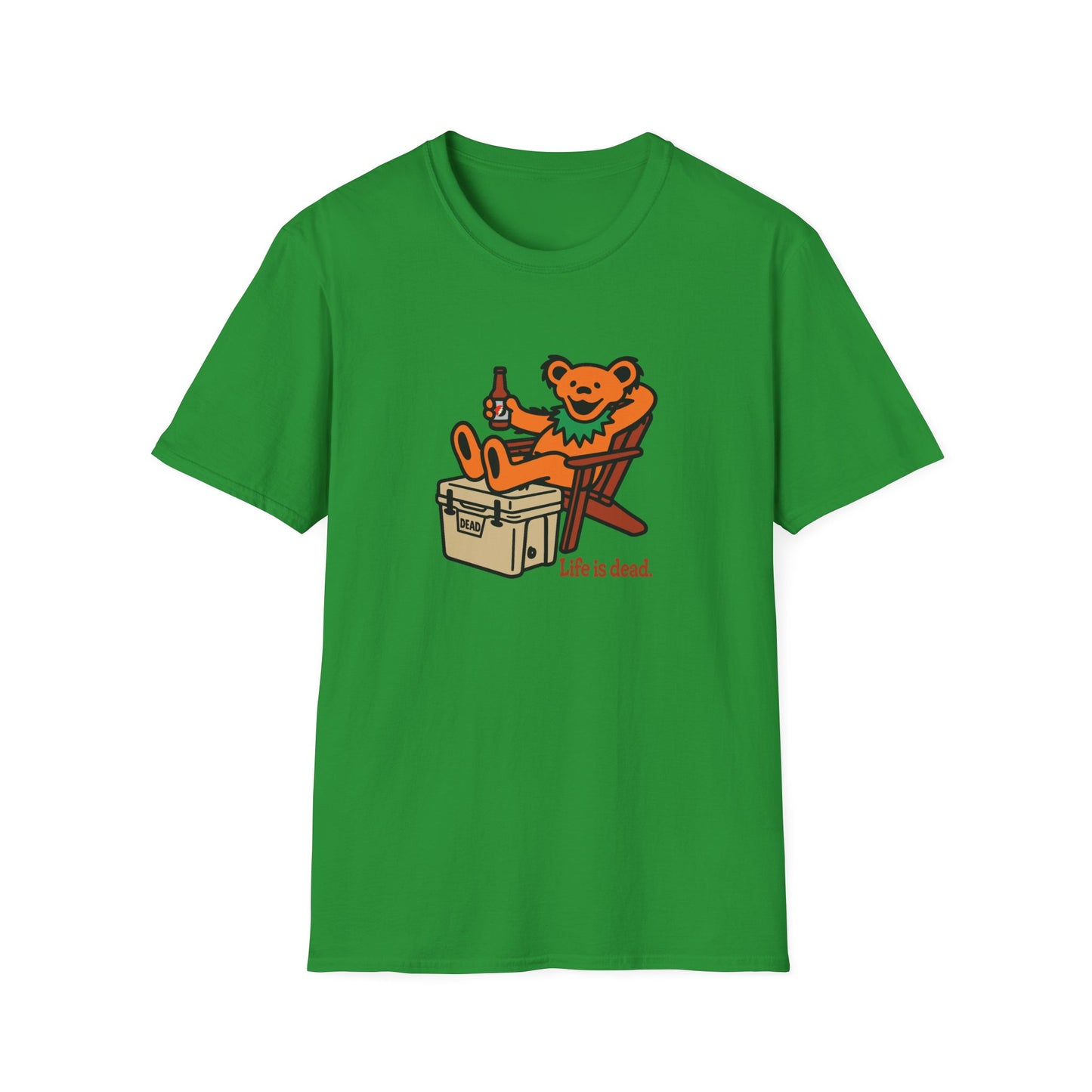 Chillin' Bear - Life is dead. Grateful Dead TShirt