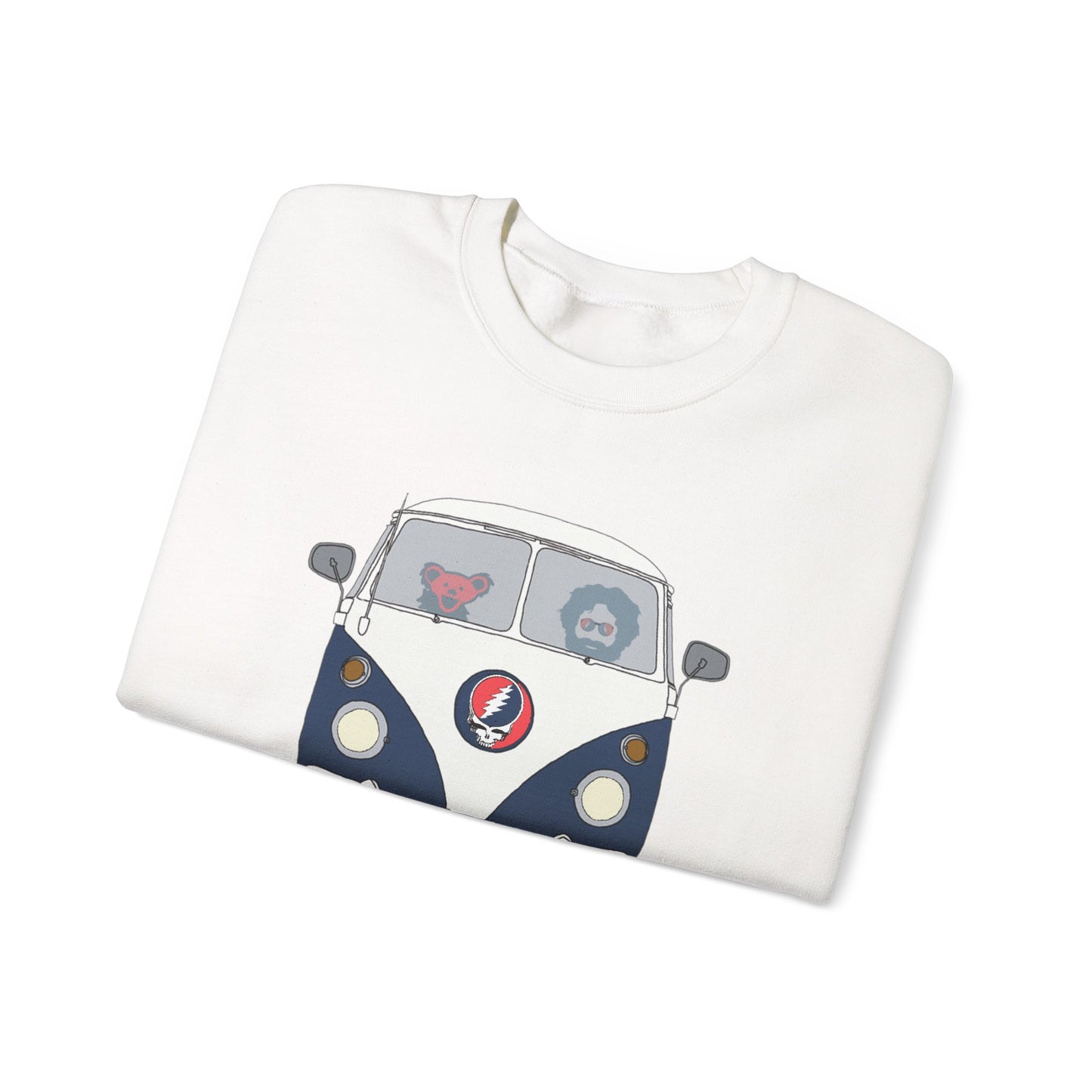Jerry's Takin' The Bus Life is dead. Crewneck Sweatshirt
