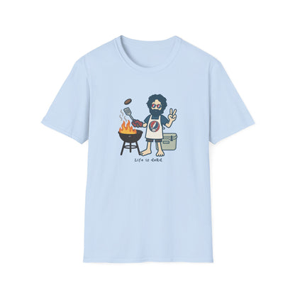 Grillin' Jerry - Life is dead. Grateful Dead TShirt