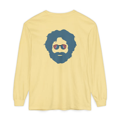 Grateful Dead Jerry Garcia Two-Sided Vineyard Collection Garment-dyed Long Sleeve T-Shirt