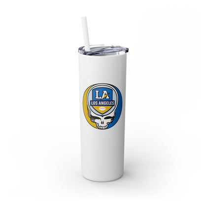 Los Angeles Football Stealie Skinny Tumbler with Straw, 20oz - NFL