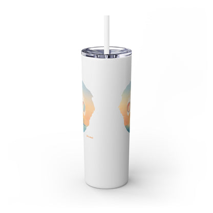 Tropical Jerry - Life is dead. Skinny Tumbler with Straw, 20oz