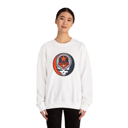 Houston Astros Stealie Grateful Dead Crewneck Sweatshirt - MLB