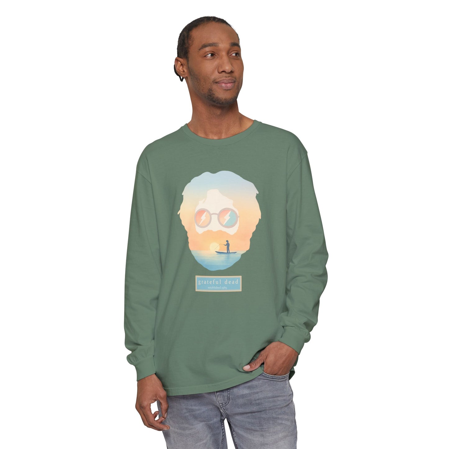 Tropical Jerry Vineyard Collection Garment-Dyed Long Sleeve