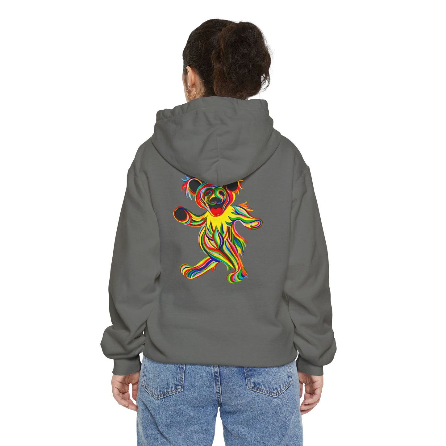 Tie-Dye Bear Vineyard Collection Unisex Garment-Dyed Hoodie