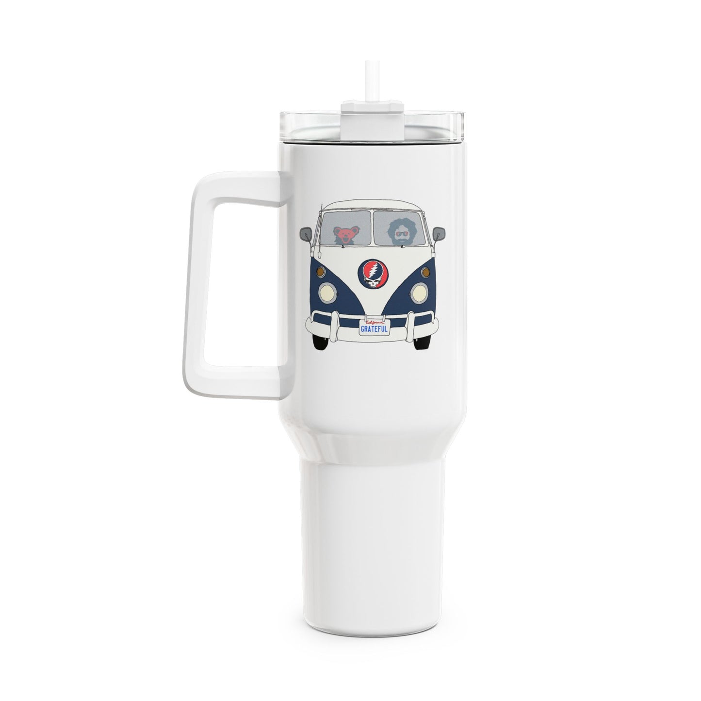 Jerry's On The Bus "Fat Man" Tumbler,  Double Insulated 40oz Travel Mug