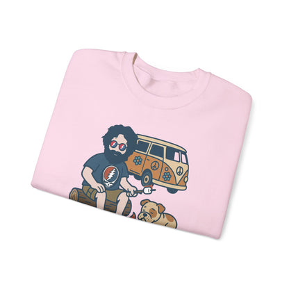 Jerry and Frank are Camping | Life is dead. Crewneck Sweatshirt