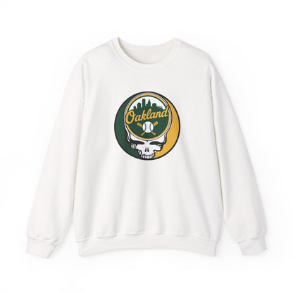 Oakland A's Stealie Grateful Dead Crewneck Sweatshirt - MLB