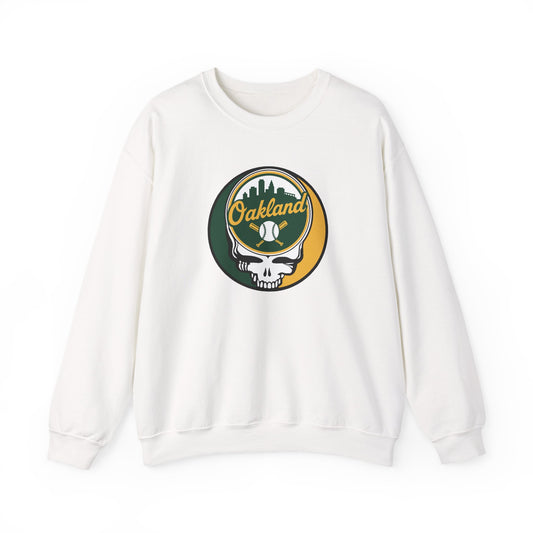 Oakland A's Stealie Grateful Dead Crewneck Sweatshirt - MLB
