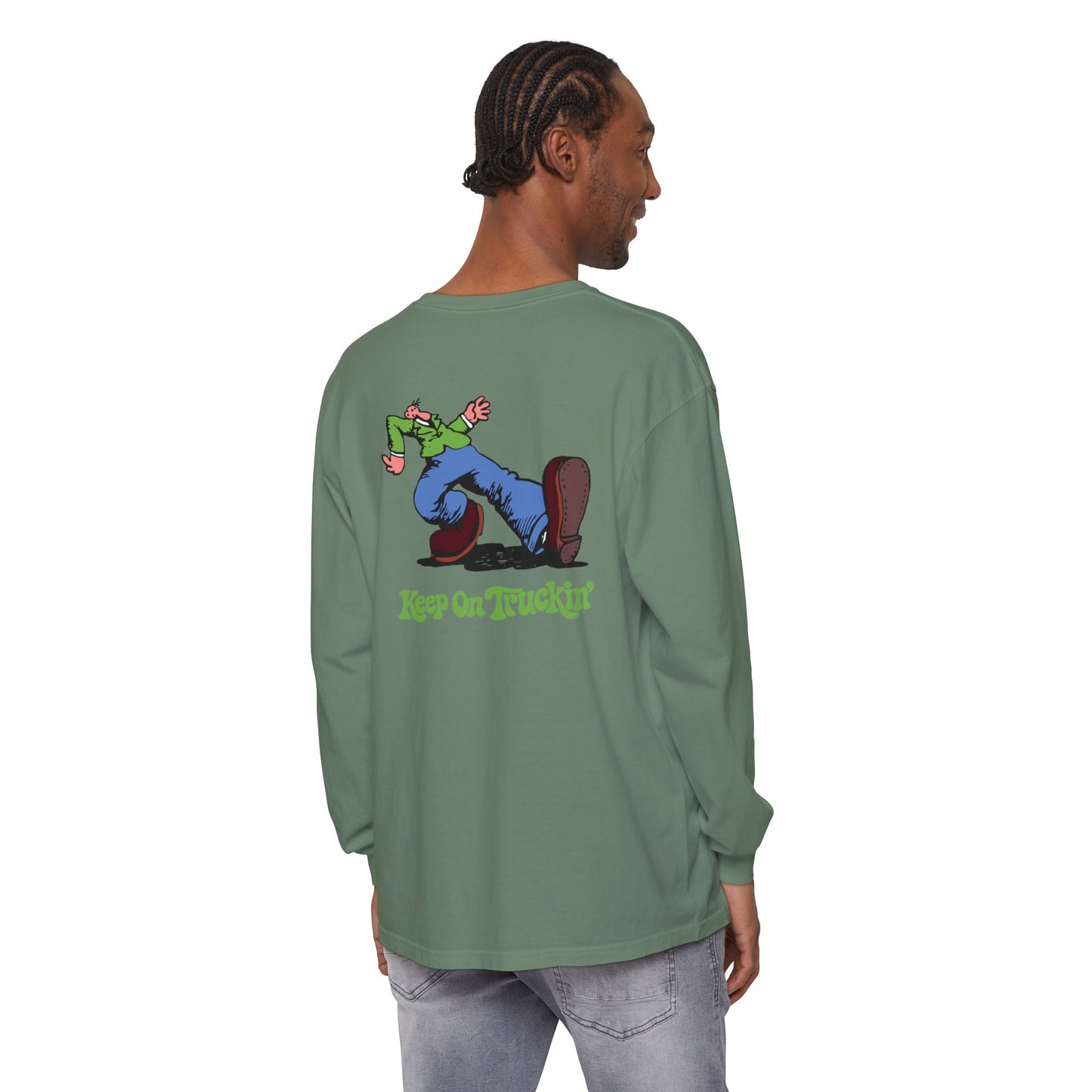 The Do-Dah Man Vineyard Collection Garment-Dyed Two-Sided Long Sleeve T-Shirt