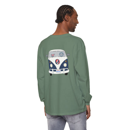 Jerry's Takin' The Bus Two-Sided Vineyard Collection Garment-dyed Long Sleeve T-Shirt