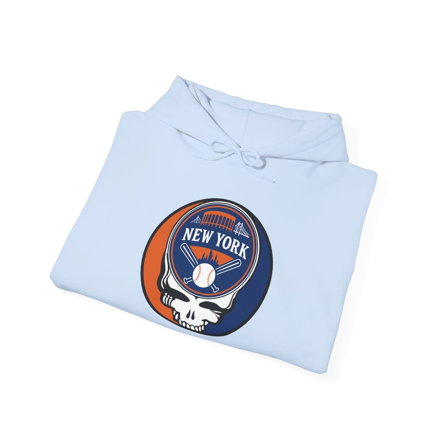 New York Mets Stealie Grateful Dead Unisex Heavy Blend Hoodie - MLB
