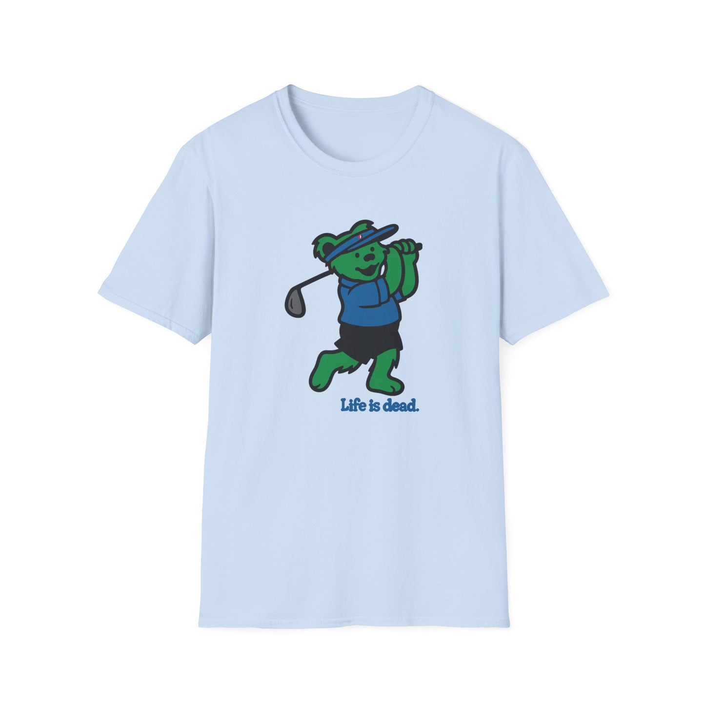 Golfin' Bear - Life is dead. Grateful Dead TShirt
