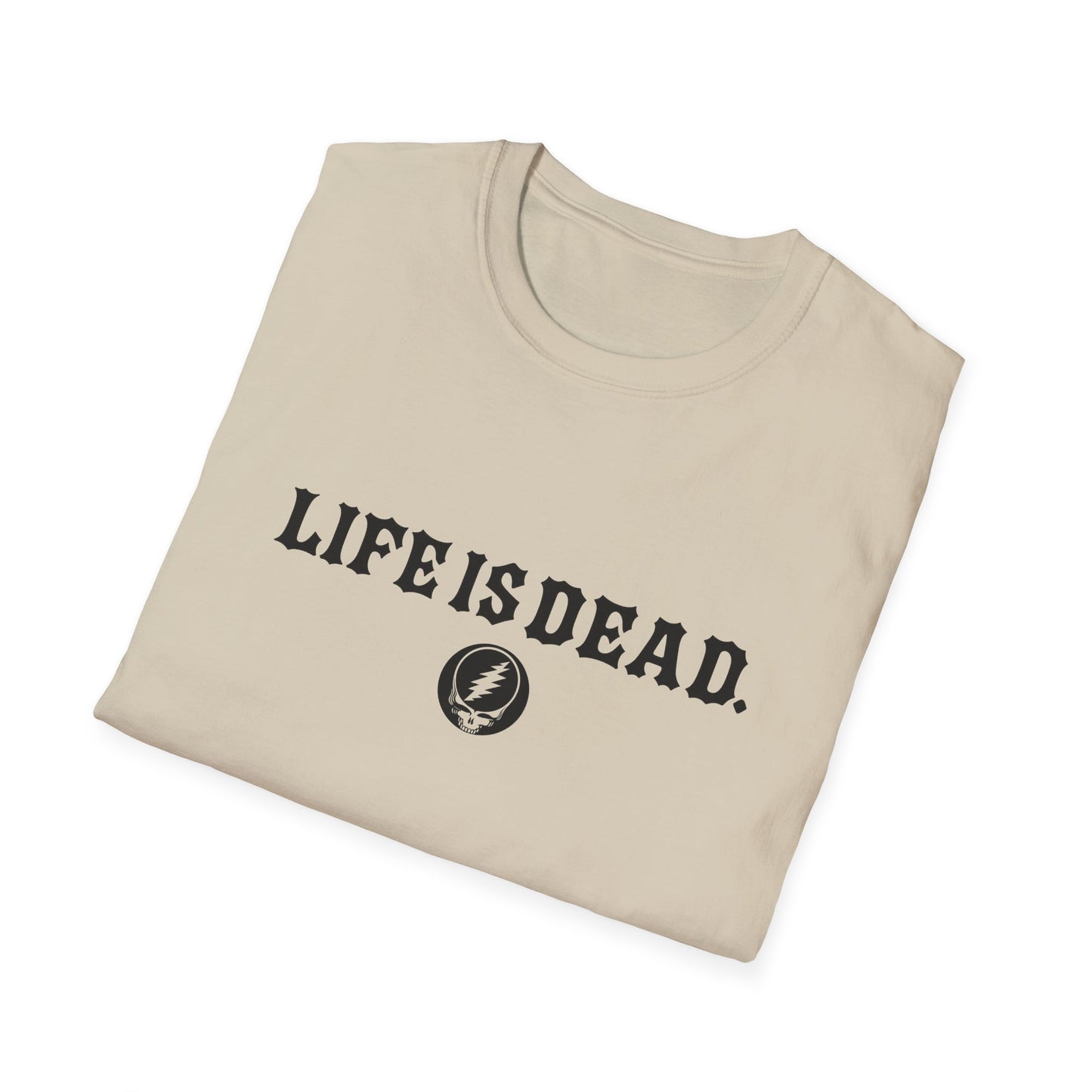 Shreddin' Jerry - Life is dead. Two-Sided Print Grateful Dead TShirt