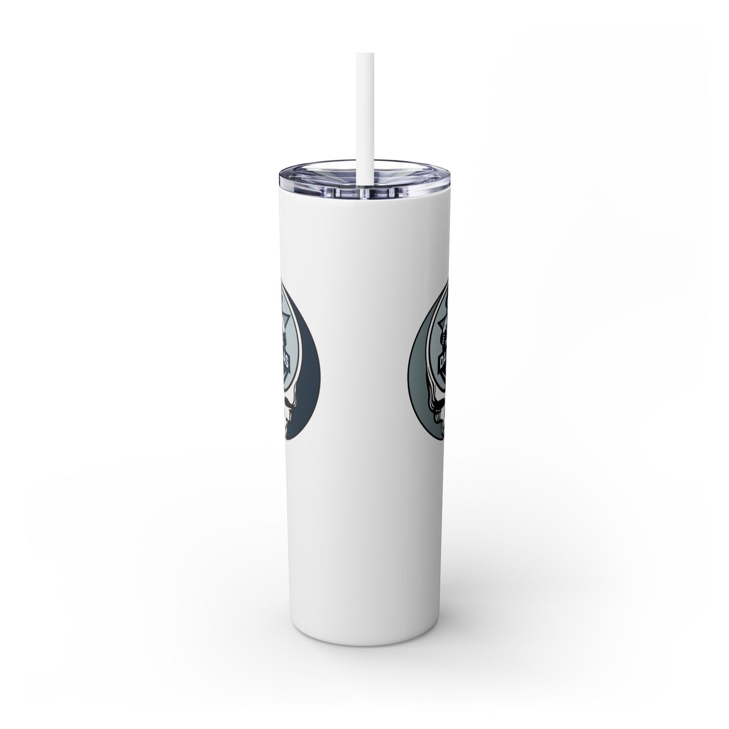 Dallas Football Stealie Skinny Tumbler with Straw, 20oz - NFL