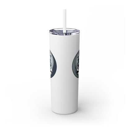 Dallas Football Stealie Skinny Tumbler with Straw, 20oz - NFL