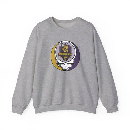 Minnesota Football Grateful Dead Stealie Crewneck Sweatshirt