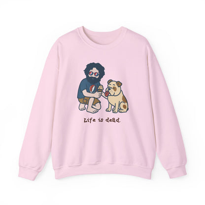 Jerry and Frank Are Sharin' | Life is dead. Crewneck Sweatshirt