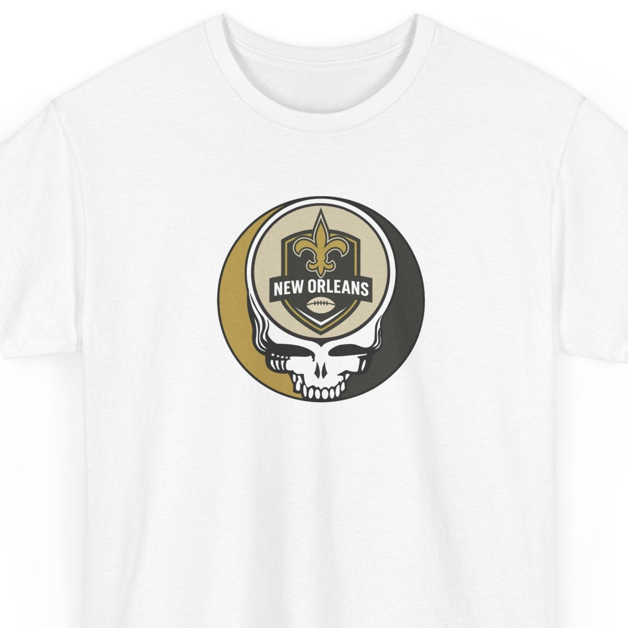 New Orleans Football Stealie Grateful Dead Steal Your Face T-Shirt - NFL