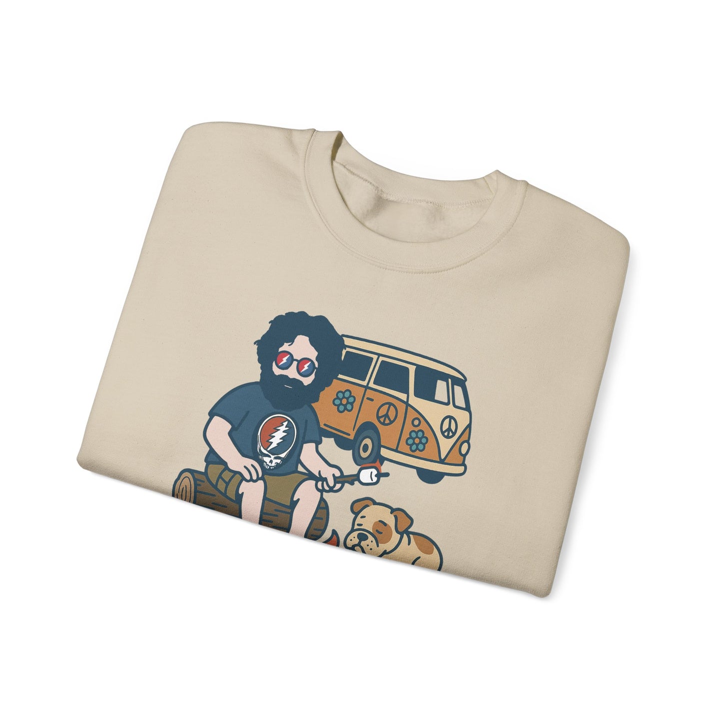 Jerry and Frank are Camping | Life is dead. Crewneck Sweatshirt