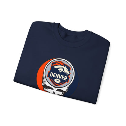 Denver Football Grateful Dead Stealie Crewneck Sweatshirt - NFL