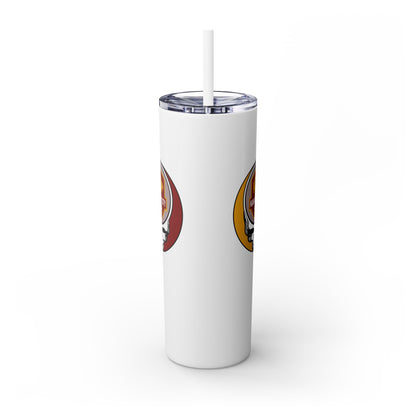 Kansas City Football Stealie Skinny Tumbler with Straw, 20oz - NFL