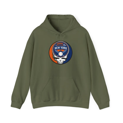 New York Mets Stealie Grateful Dead Unisex Heavy Blend Hoodie - MLB