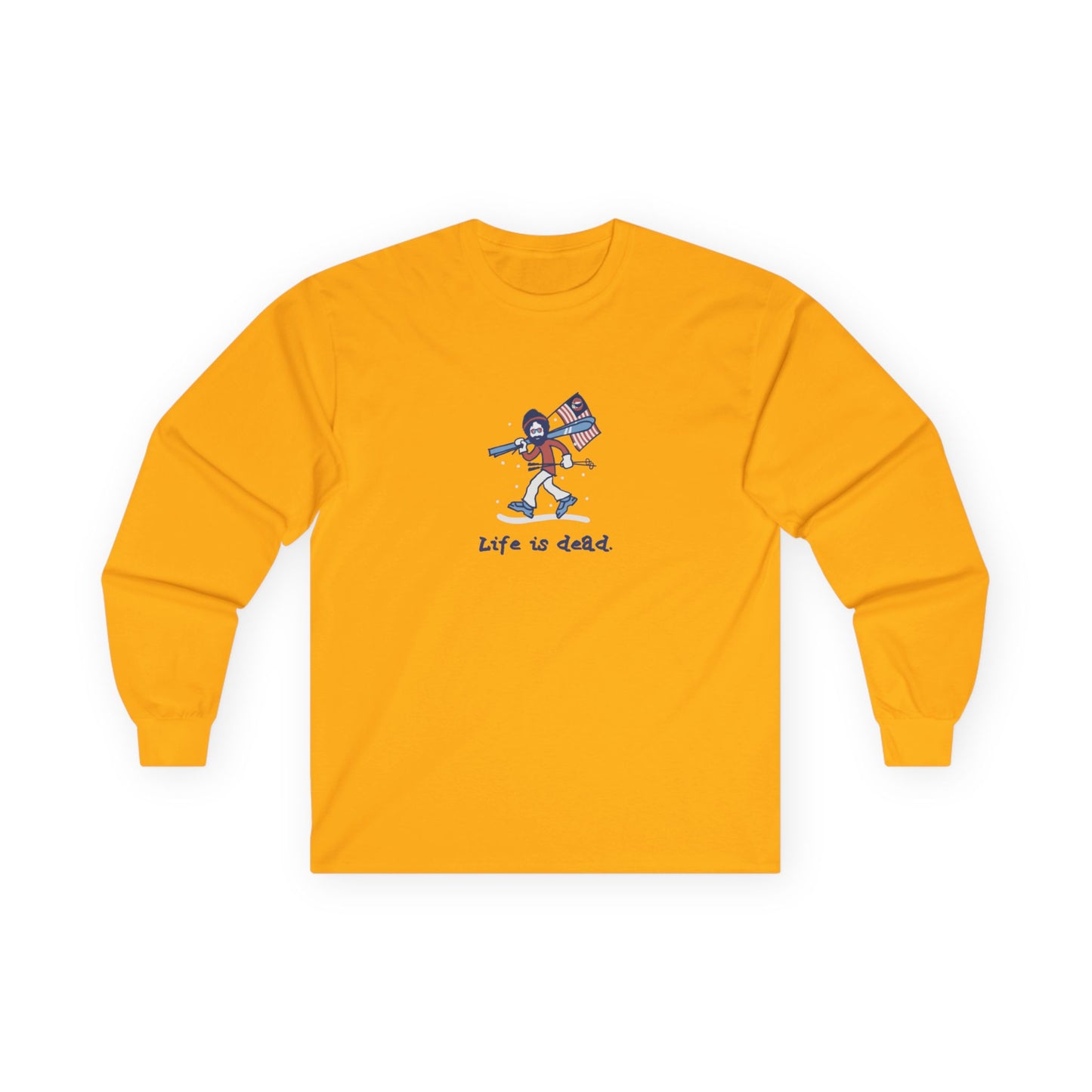 Life is dead. Skier Jerry - Grateful Dead Long Sleeve Tee