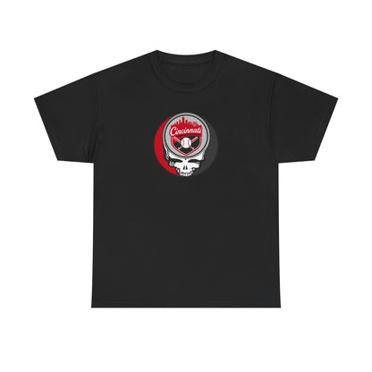 Cincinnati Reds Grateful Dead Steal Your Face T-Shirt - MLB