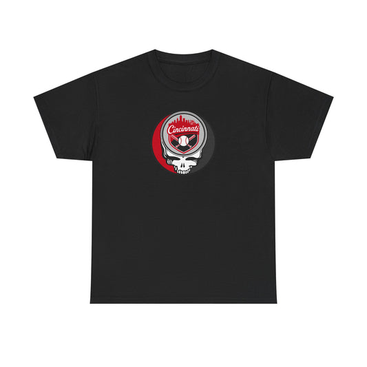 Cincinnati Reds Grateful Dead Steal Your Face T-Shirt - MLB