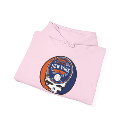 New York Mets Stealie Grateful Dead Unisex Heavy Blend Hoodie - MLB