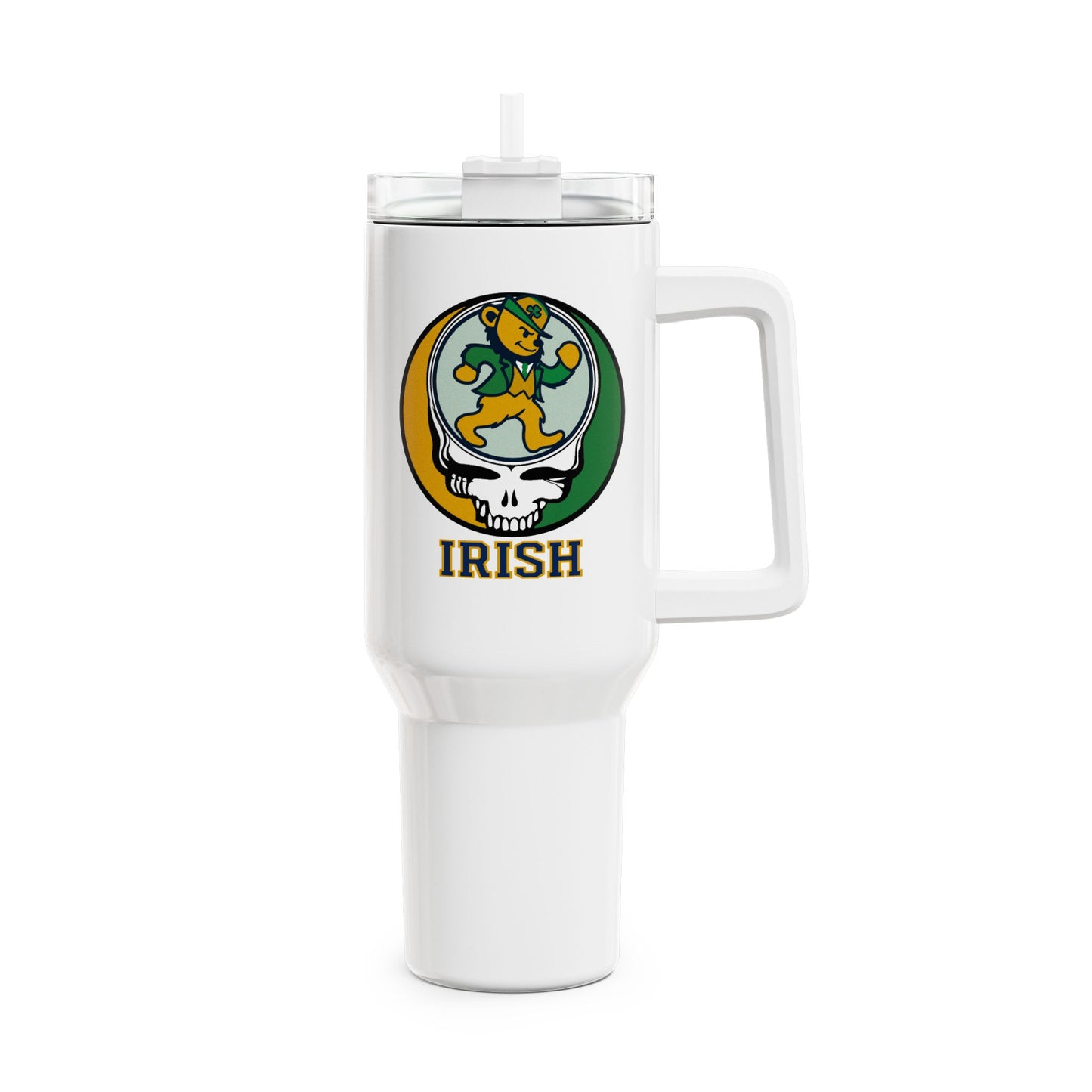 The Irish Stealie | University Collection "Fat Man" Tumbler, Double Insulated 40oz Travel Mug