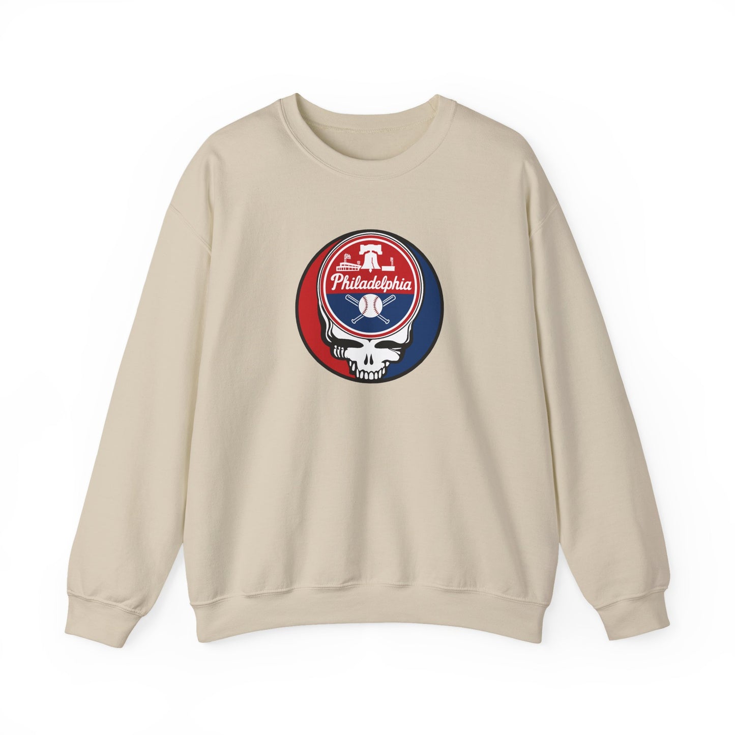 Philadelphia Phillies Grateful Dead Stealie Crewneck Sweatshirt - MLB