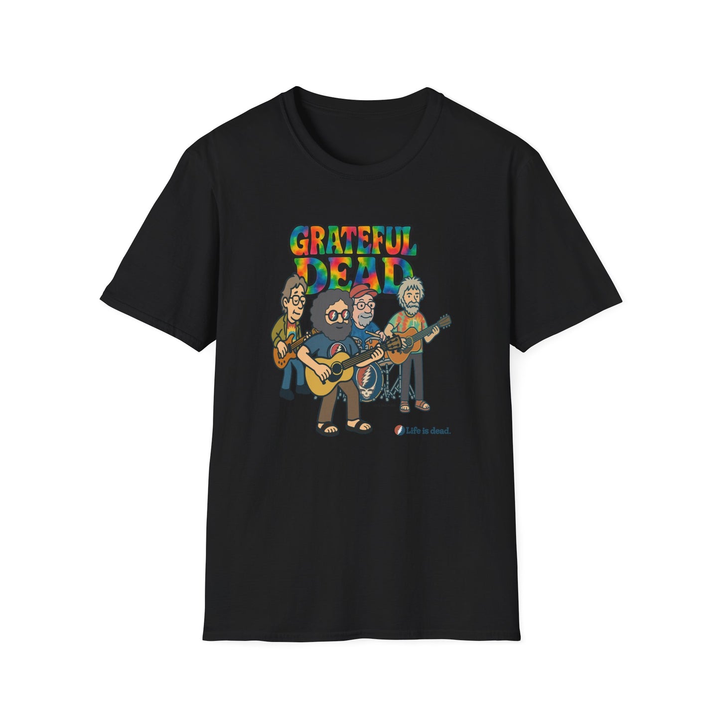 Jerry and The Boys - Life is dead. Grateful Dead TShirt