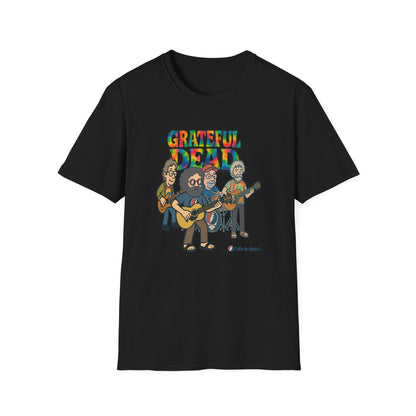 Jerry and The Boys - Life is dead. Grateful Dead TShirt