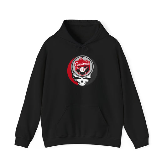 Cincinnati Reds Grateful Dead Unisex Heavy Blend Hoodie - Hooded Sweatshirt