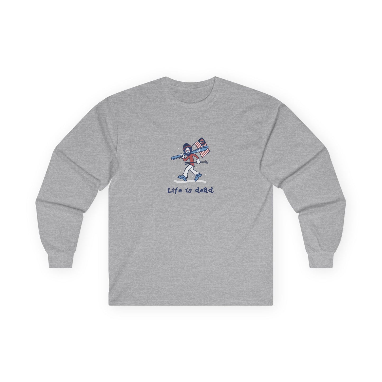 Life is dead. Skier Jerry - Grateful Dead Long Sleeve Tee